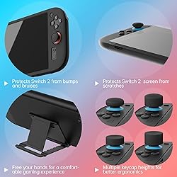 Hosanwell Switch 2 Case 13 in 1 Accessories Set for