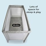 My Babiie Travel Cot Elephants Lightweight Birth to 15kg Easy Fold Grey view 5