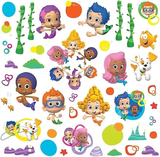 Amazon Com Lunarland Bubble Guppies 44 Big Wall Decals Deema Gil
