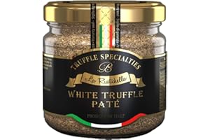 La Rustichella White Truffle Butter - Truffle Sauce with Porcini White Mushrooms - Made in Italy White Truffle Sauce - Kosher and Gluten-Free White Truffle Paté (3.2 oz)