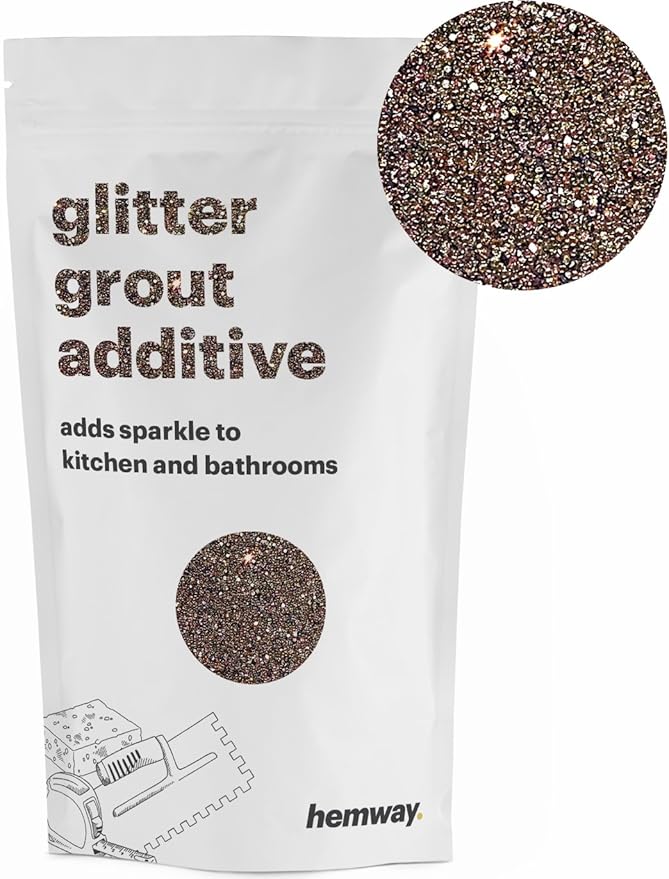 Hemway Bronze Glitter Grout Tile Additive 100g Tiles Bathroom Wet Room