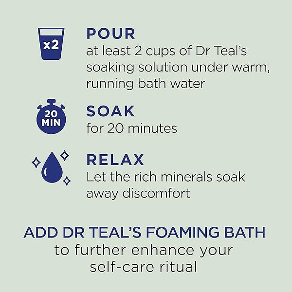 DR TEAL’S EPSOM SALT MAGNESIUM SOAK, RELAX & RELIEF WITH EUCALYPTUS & SPEARMINT ESSENTIAL OILS, 3 LBS