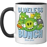 Angry Birds Clueless Bunch Ceramic Mug, Black/White