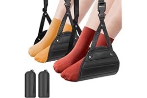 SZXYX Foot Hammock for Plane Travel (2 Pack), Memory Foam Airplane Foot Hammock Provides Foot Rest for Air Travel, Portable Airplane Travel Essentials & Long Flight Must Haves