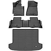 HAFIDI All Weather Car Floor Mats & Cargo Liner for Hyundai Tucson 2016-2021 (No Hybrid Models) Custom Fit Full Set Accessories - Black