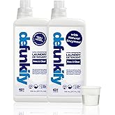 Laundry Detergent, 124 Load. Unscented Liquid Laundry Detergent Washing Soap for Sensitive Skin. ProvenSafe™ Fabric Stripper Cleaning Supply w/Odor & Stain Remover for Activewear & All Fabrics