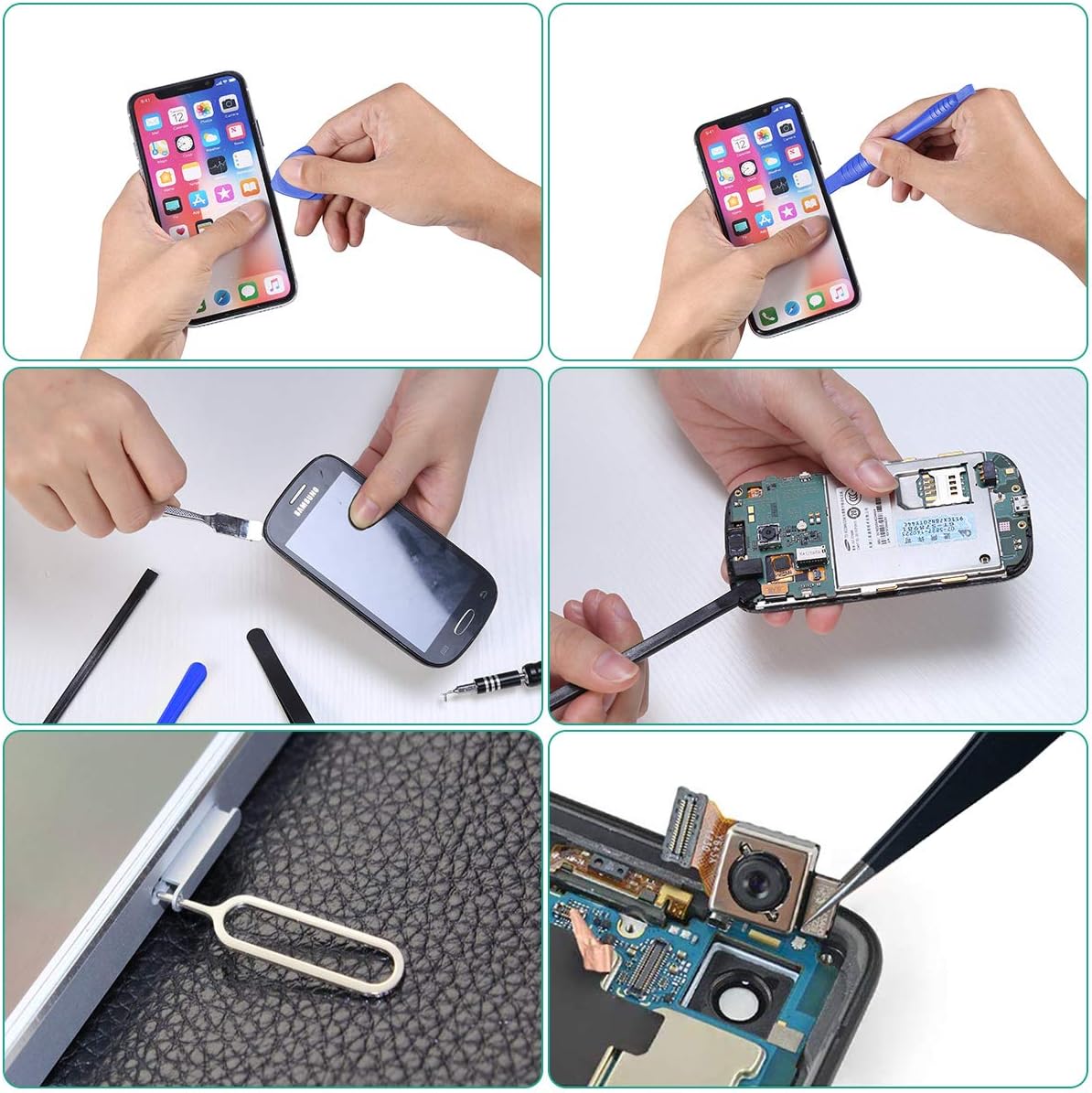 ORIA Precision Screwdriver Kit, 76 in 1 with 56 Bits Repair Tool Kit for Cellphone, Game Console, Tablet and Other Devices, Blue - - 