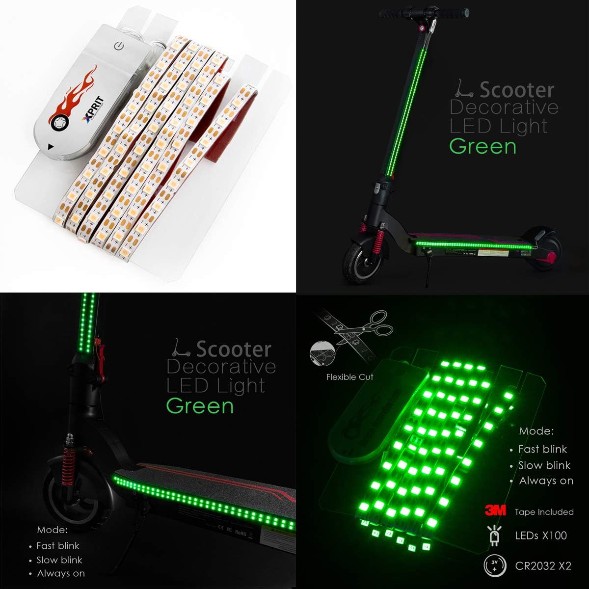 XPRIT Electric Scooter LED Flash Lights