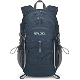RealCool 20L Lightweight Hiking Backpack, Small Travel Daypack for Camping | 210D tear-resistant nylon, water-resistant,breathable shoulder and back panel, Multi-Compartment,hydration system,bungee net