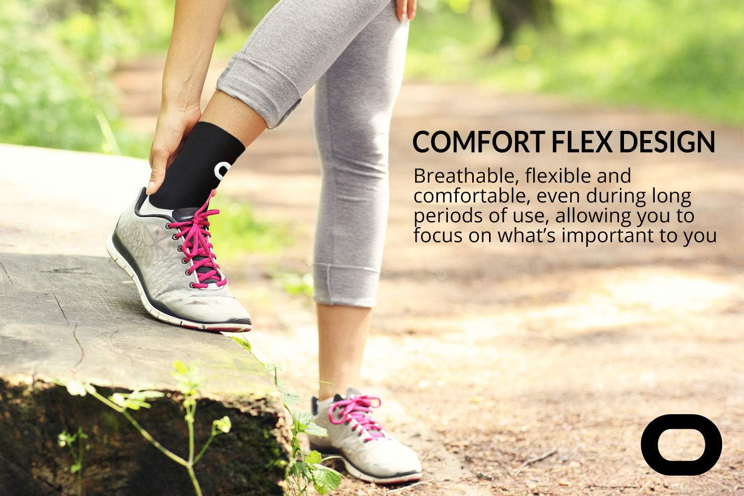 Ankle Brace Compression Support Sleeve (1 Pair) - BEST Ankle Compression Socks for Plantar Fasciitis, Arch Support, Foot & Ankle Swelling, Achilles Tendon, Joint Pain, Injury Recovery, Heel Spurs: Sports & Outdoors