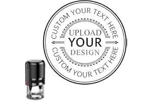 Custom Self-Inking Signature Stamp, Personalized Rubber Stamp for Business & Office, Return Address Name Stamp, Multiple Colo