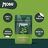 MOBU Ashwagandha 1000mg 120 Tablets High Strength Ayurvedic Vegan GMP view 2