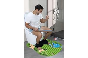 GOODLYSPORTS Glow in The Dark Toilet Golf, Toilet Games - Gag Gifts for Men, Adults, Golfers, Husband - Funny Golf Gift, Gifts for Dad Who Wants Nothing - Funny Fathers Day White Elephant Gift