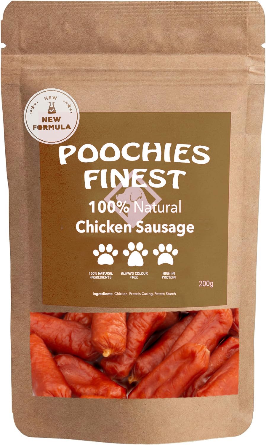 Dog Treat Chews 100% Healthy Air Dried Chicken Sausage Treat For Dogs Of All Ages Grain & Gluten Free Low Fat High Protein Dog Snack