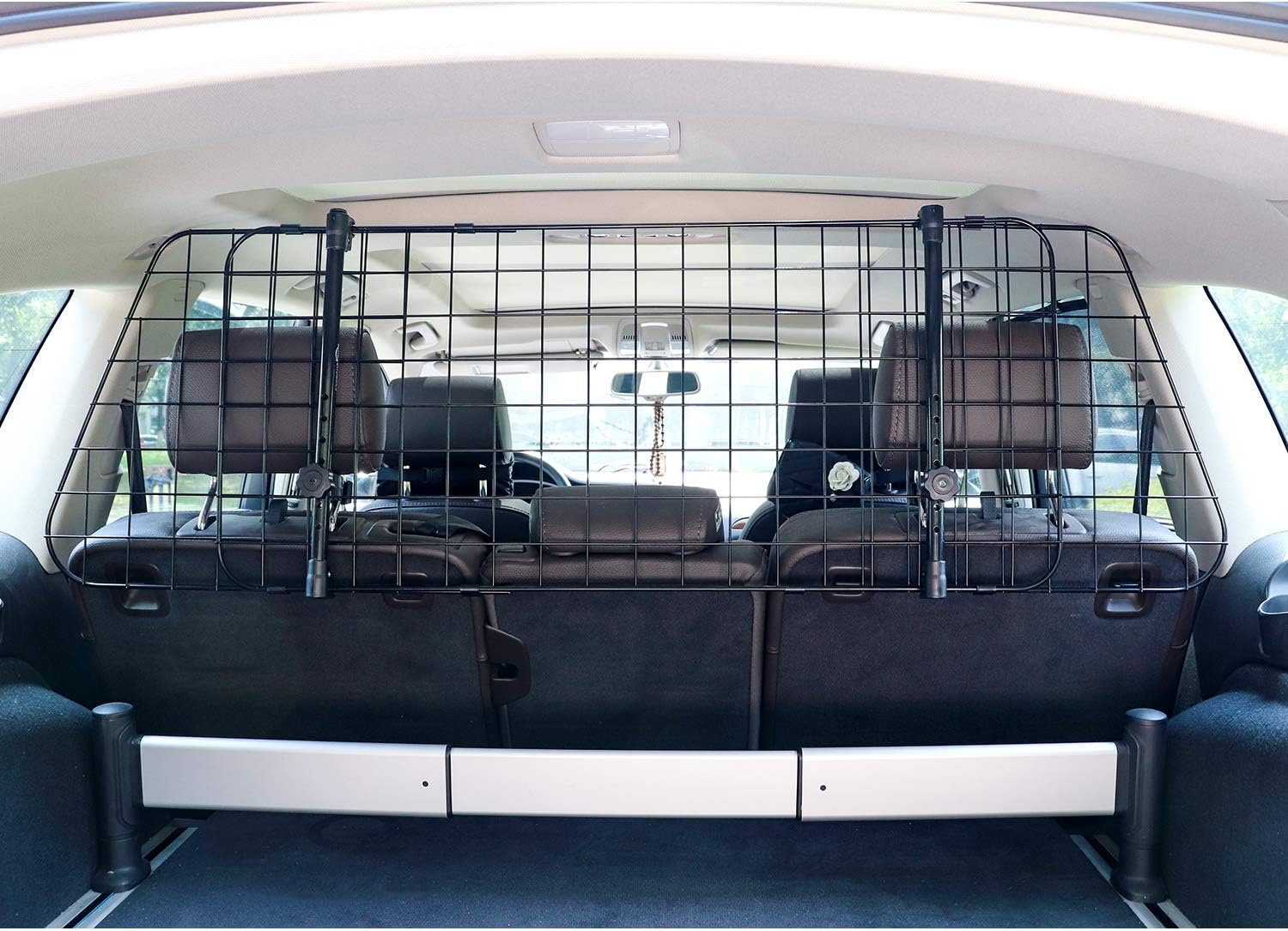  Basics Adjustable Dog Car Barrier - 16-Inch, Black: Automotive