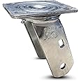 CasterHQ - 4" X 2" Steel Wheel Swivel Casters - Set Of 4