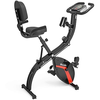 Resistance Bands Folding Stationary Bike Amazon YITAHOME Foldable