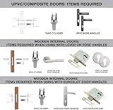 DIDA 100mm Euro Cylinder Lock 45/55 UPVC Door with 3 Keys High Security view 6