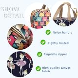 Grantop Large Toiletry Bag Hanging Cosmetic Case Light Blue Bear view 4