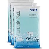 Komax Large Reusable Ice Packs for Coolers – 12 to 15 Hours of Cold Gel Ice Pack for Cooler Set – Slim & Flexible Freezer Packs – Ice Packs for Lunch Bags (3-Pack, 11.4" x 7")
