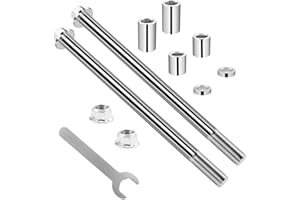 MFC·PASSION 12mm 200mm Front Rear Wheel Axle with Bushing 30mm 20mm 5mm Compatible with 50cc 110cc 125cc Dirt Bike Moped Scooter QUAD ATV Mini Bike Parts 2PCS