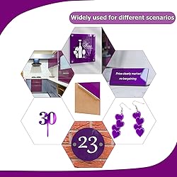 Eszeoee 2 Pack 16'' x 20'' Opaque Purple Acrylic