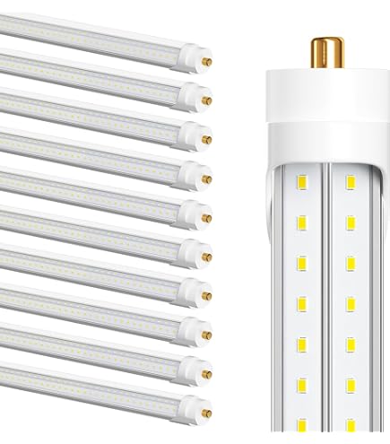 FALANFA T8 LED Tube Light 8FT 65W,FA8 Single Pin LED Lights