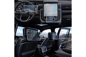 CDEFG 5Pcs for 2025 2026 GMC Yukon Screen Protector Tempered Glass for 2025 2026 GMC Yukon Accessories 16.8" Touchscreen & 11" Digital Cluster & 12.6" Rear-Seat Dual Displays HD Anti Fingerprints