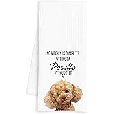 INDAJEDN Poodle Gifts Kitchen Towels, Dog Kitchen Decor, 16x24inch