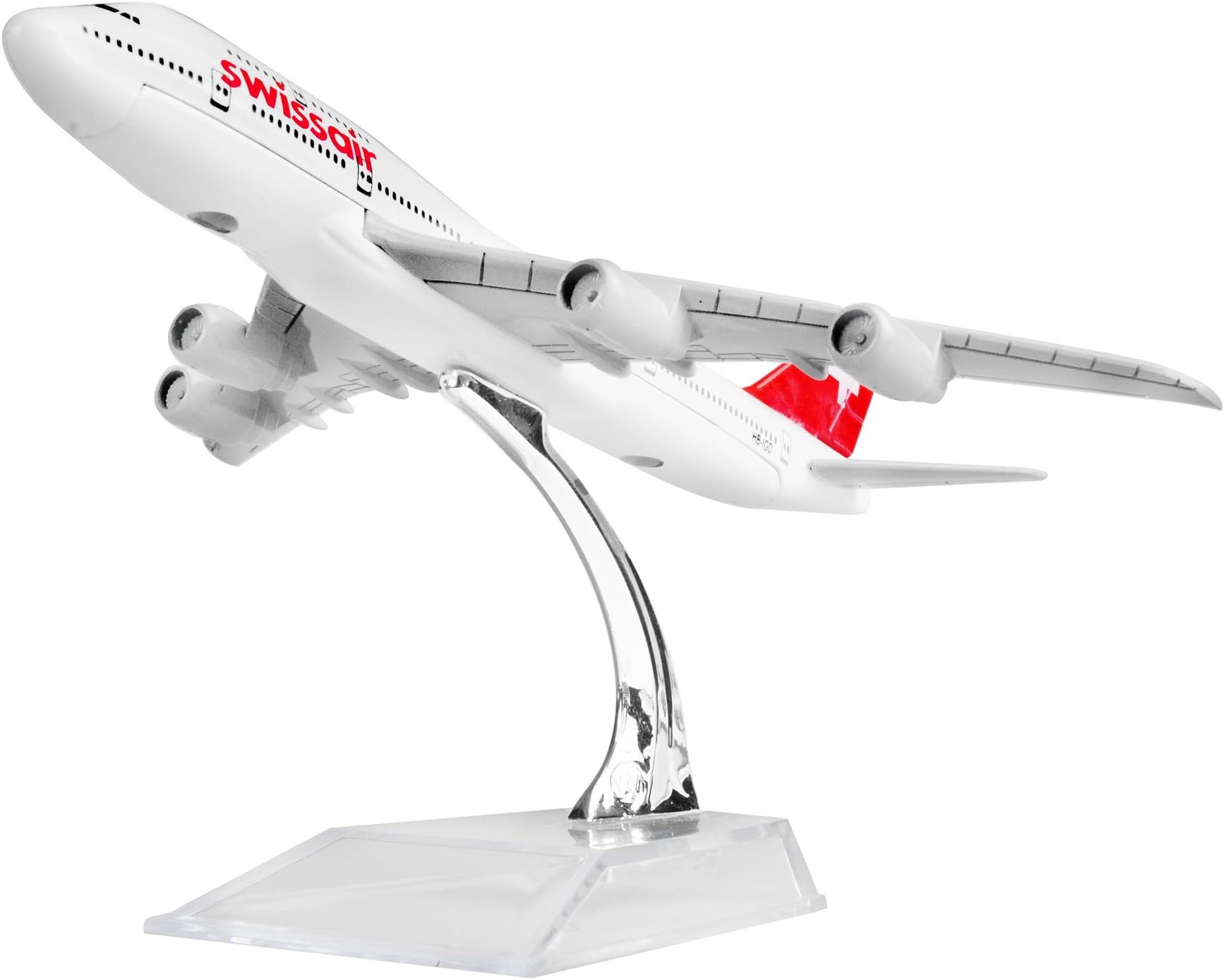 Diecast Airplane 1:400 Swiss B747 Metal （16cm） Plane Model Office Decoration or Gift by LESES