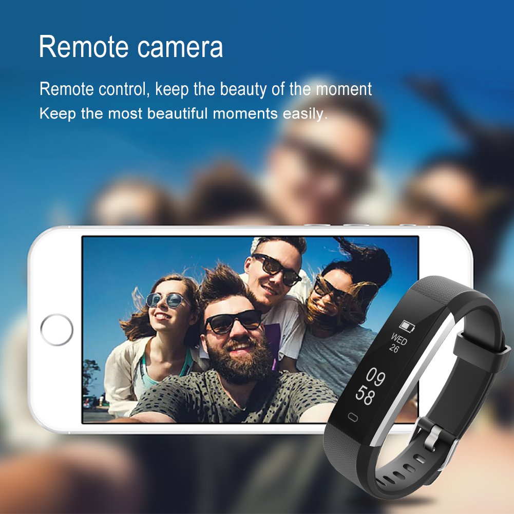 Lintelek Activity Tracker Slim Fitness Tracker Watch, Touch Screen