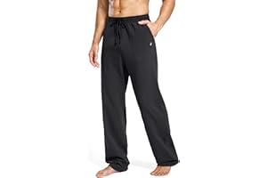 Pudolla Men's Tall Sweatpants 32"/34"/36" Long Inseam Cotton Yoga Pants Athletic Lounge Casual Pants for Men with Pockets