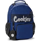 COOKIES Stasher Smell Proof Backpack – Large Odorless Travel Backpack for Men & Women, Carry-On Personal Item, Spacious Bag - Navy