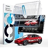 Wigoo for Tesla Model Y &amp;Model 3 Screen Protector, 15", Matte | For Model Y (2020~2025)/Model 3(2017~2023) Accessories, No Glare &amp; Fingerprint, Tempered Glass Protector with Alignment Kit