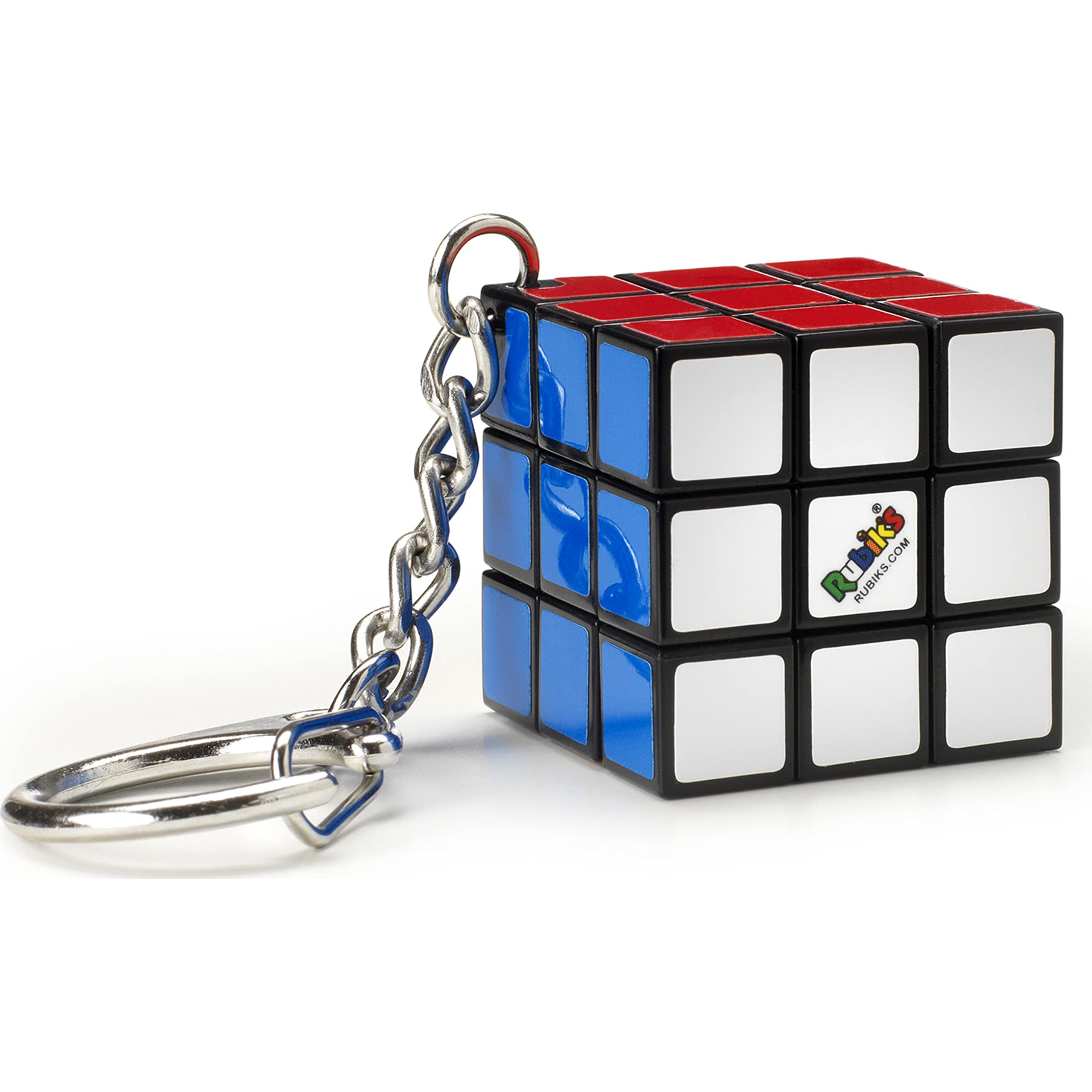 RUBIK'S Cube 3 x 3 Key Ring – Colourful Puzzle Game Rubik's – Mini Puzzle 3x3 Orginial Colour Matching – Classic Cube Problem Solving – Mini Version – 6064001 – Children's Toy 8 Years and Above