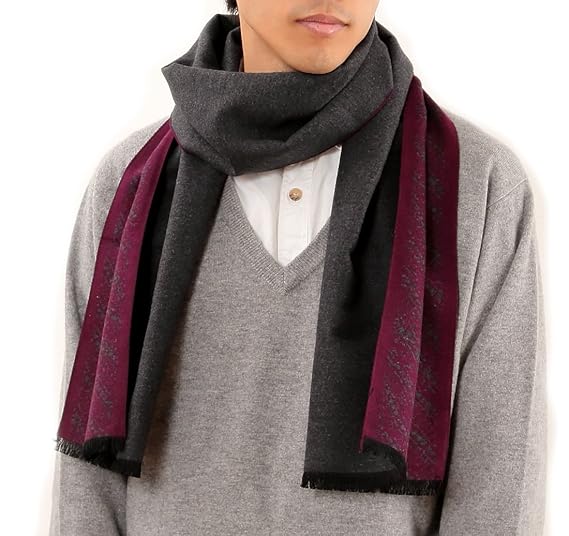 Amazon マユイ 繭衣 シルク100 起毛厚地 メンズリバーシブル