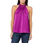 Trina Turk Women's Satin Halter top, Geranium