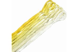 MINGGUXIUYI Natural Mulberry Silk Embroidery Thread, 22m Per Color, Hand-Dyed Gradient, Ideal for Hand Embroidery/Jewelry Mak