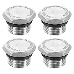 HARFINGTON 4pcs 304 Stainless Steel Pipe Plug