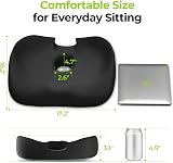 AUVON Donut Pillow Seat Cushion Memory Foam for Hemorrhoids Coccyx Tailbone Pain view 4