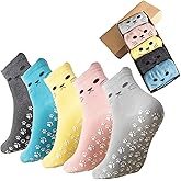 ANIDL Cute Cat Pilates Sock with Grips Non-slip Yoga Sock Grip Socks for Women,Gifts for Women