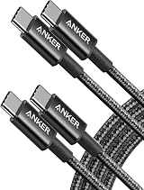 Anker 333 USB C to USB C Cable 6ft Nylon 100W 2-Pack