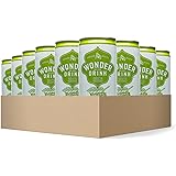 Wonder Drink Kombucha, Organic Asian Pear and Ginger Sparkling Fermented Tea, 8.4oz Can (Pack of 24) - Packaging May Vary
