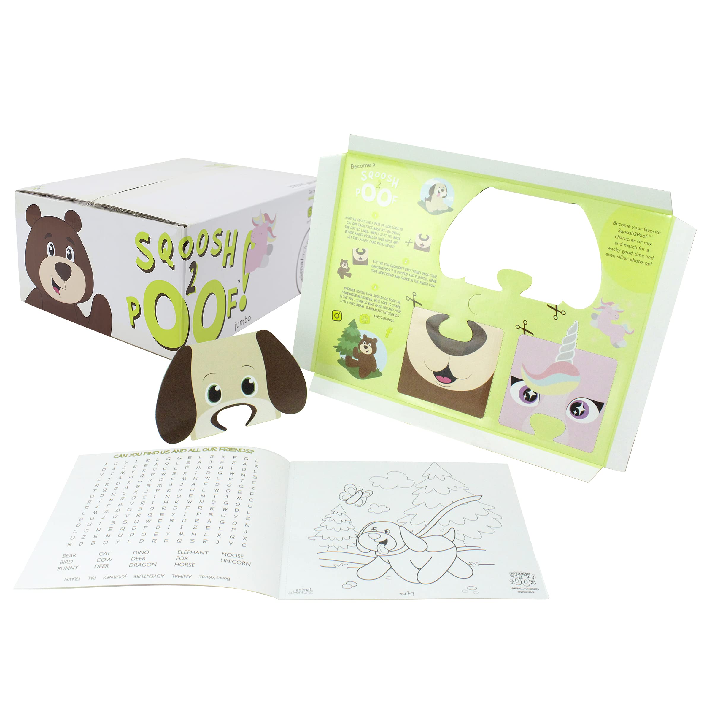 Animal Adventure | Sqoosh2Poof Giant, Cuddly, Ultra Soft Plush Stuffed Animal with Bonus Interactive Surprise - 54