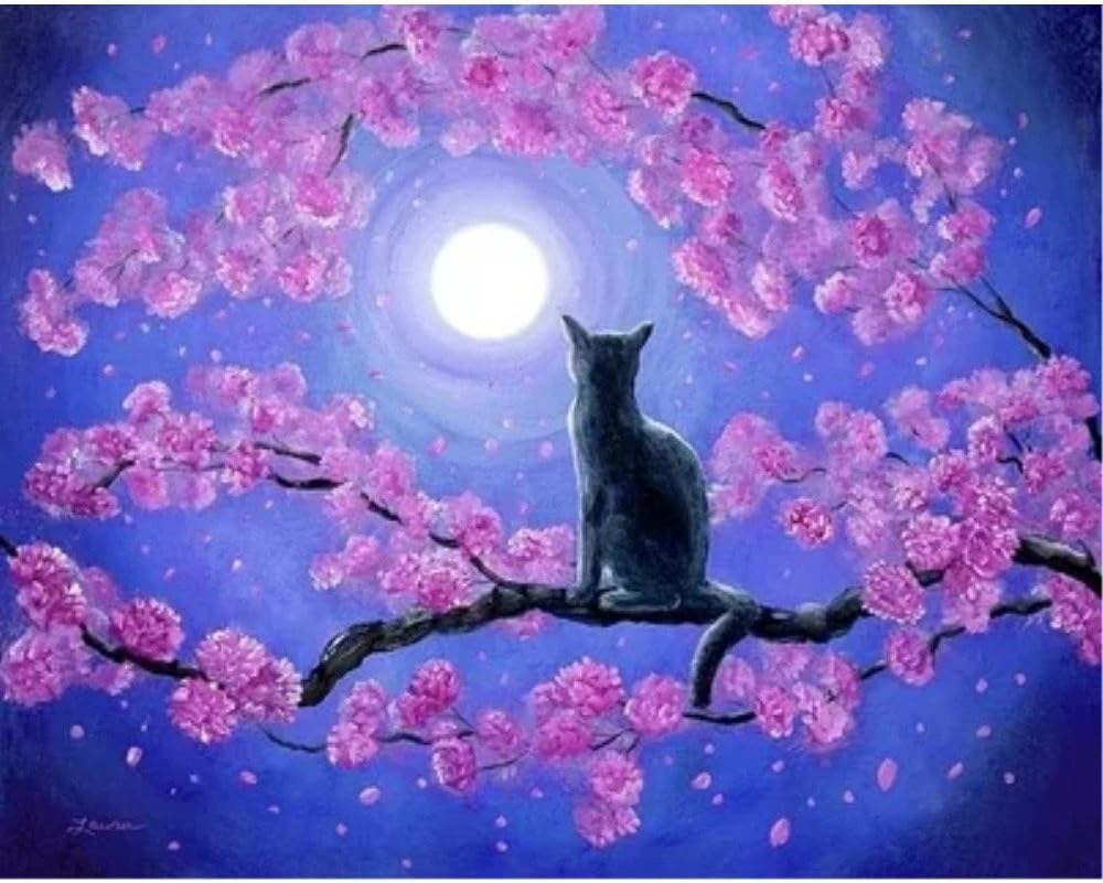 Liebert DIY 5D Diamond Painting Kit - Sunset and Night Deer Embroidery Cross Stitch DIY Art Craft Home Wall Decor Gifts (Multicolor)