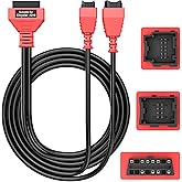 12+8 Cable for Chrysler, OBDII Gateway Bypass Cable for FCA SGW Vehicles | 2.6ft/ 0.8M 12 8 Pin Connector to OBD2 Adapter, for Dodge, for Ram, for Chrysler, for Jeep, Fit All Auto Scanner