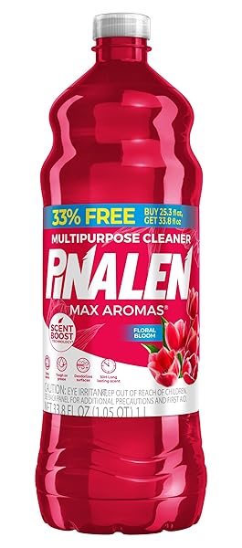 PINALEN MAX ALL PURPOSE HOUSEHOLD CLEANING FLORAL SCENT + BONUS PACK – (33.8 OZ) (2024)