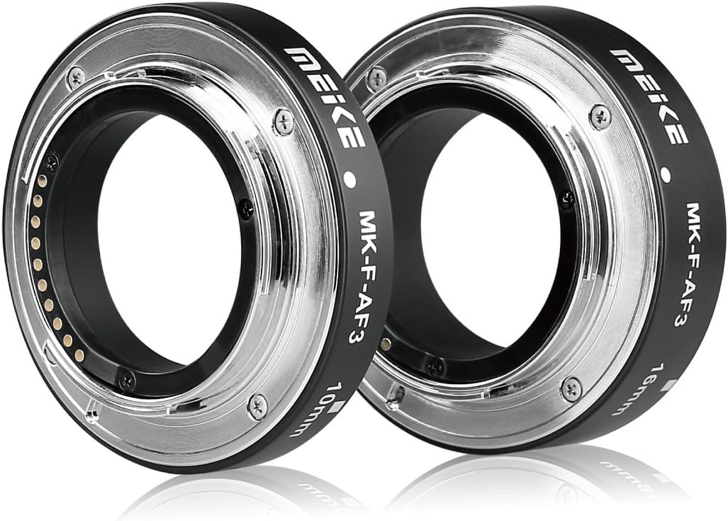 MEIKE MK-F-AF3 Auto Fucus Macro Extension Tube for Compatible with All Fujifilm Mirrorless Camera(10mm 16mm only or conbination) X-T1 X-T2 X-Pro1 X-Pro2 X-M1 X-T10 X-A1 X-A2 X-E1 X-E2 X-E3 etc - Image 5