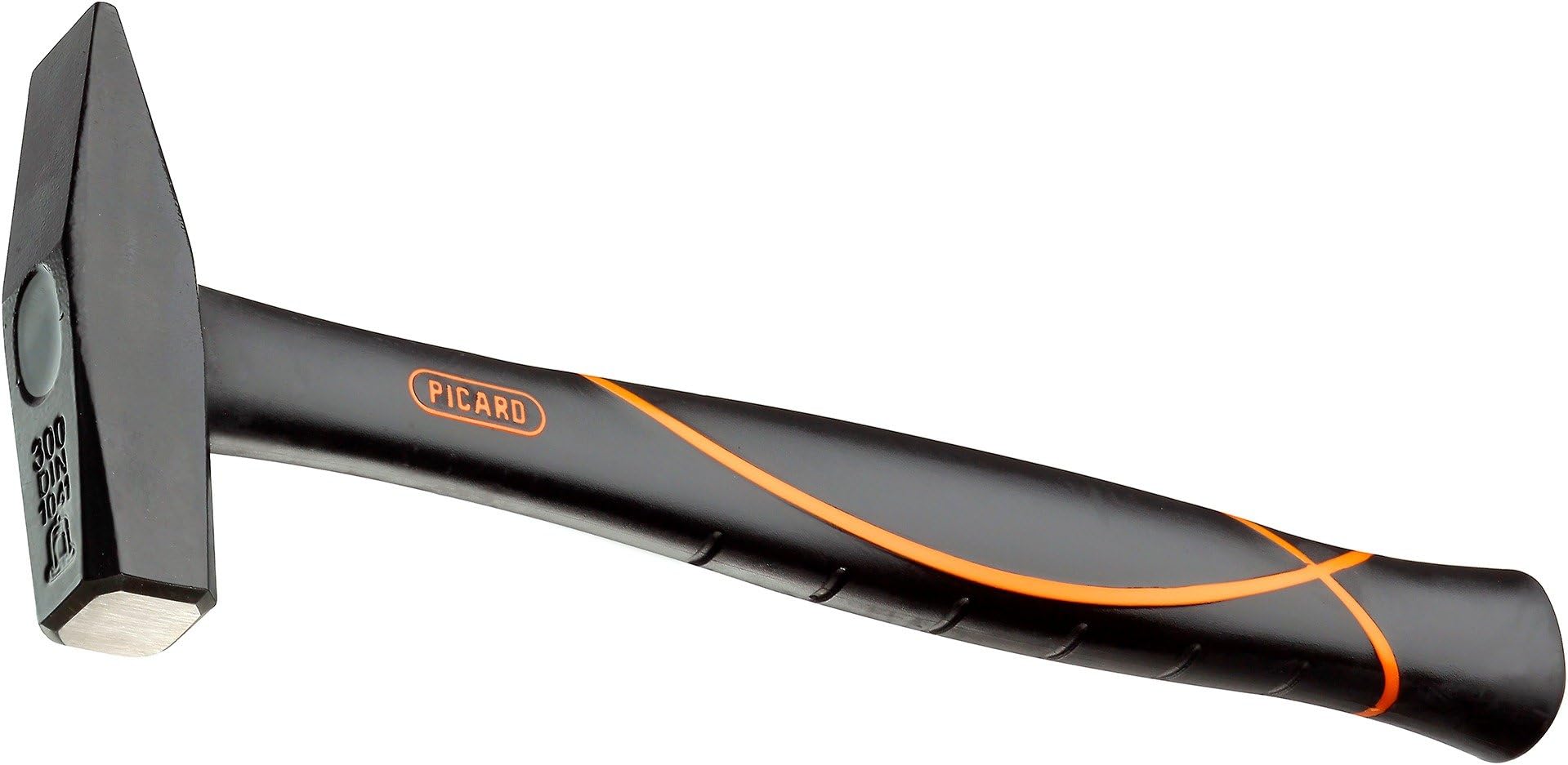 Picard Riveting Hammer BlackTec 200g - German Pattern, Cross Peen, Alloy Steel Head, Black Powder Coated, Low Vibration, Fiberglass Core Handle, Rubber Grip, 0032700-0200