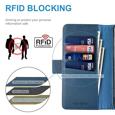 Buy Kezihome Galaxy S21 Ultra Case With S Pen Holder Wallet Case For Samsung S21 Ultra Rfid Blocking Pu Leather Kickstand Card Slot Flip Magnetic Phone Cover For Galaxy S21 Ultra 5g